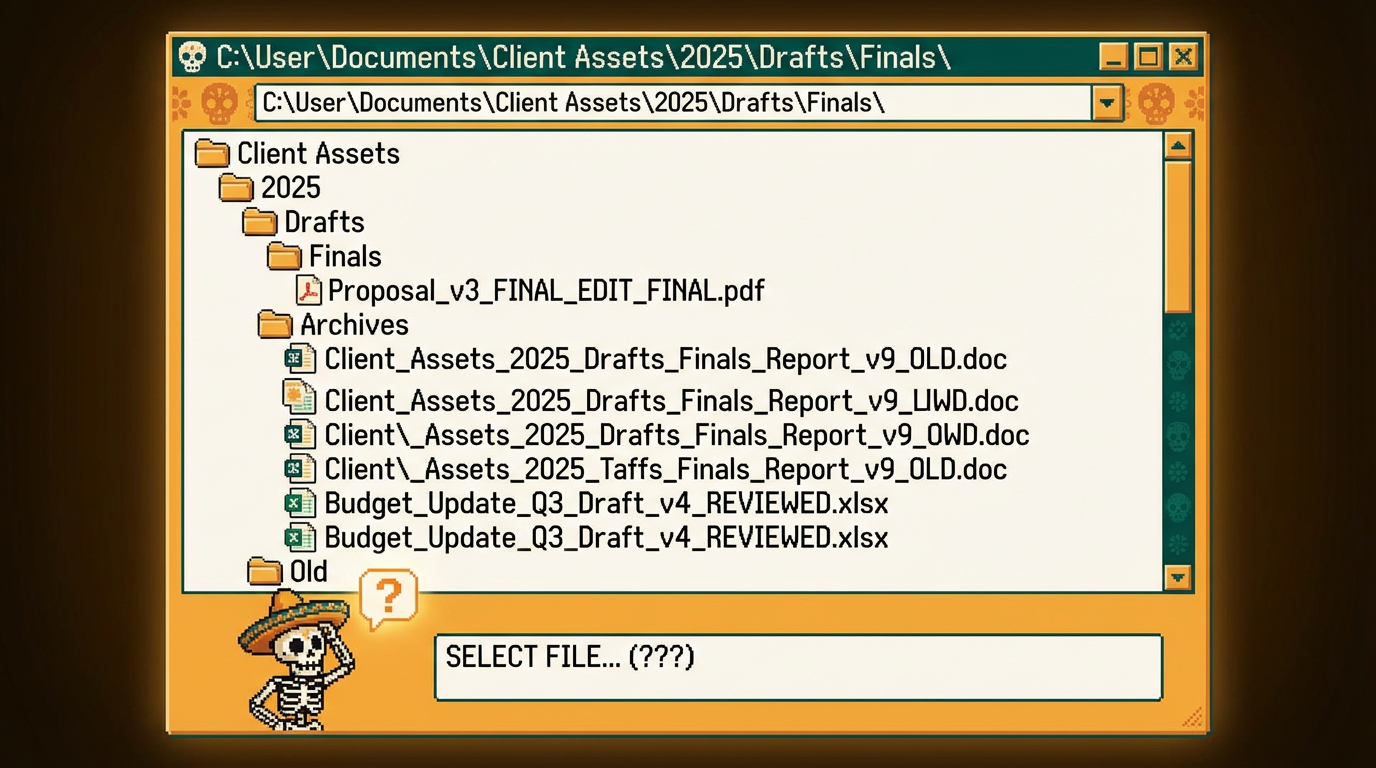 The Folder Maze - Buyers get lost navigating complex folder structures