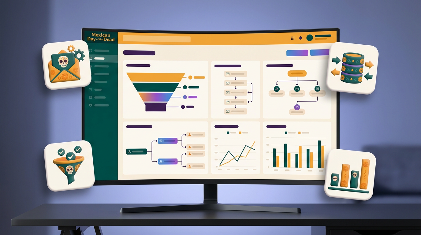 Core features of sales automation platforms including lead management, email sequencing, and analytics