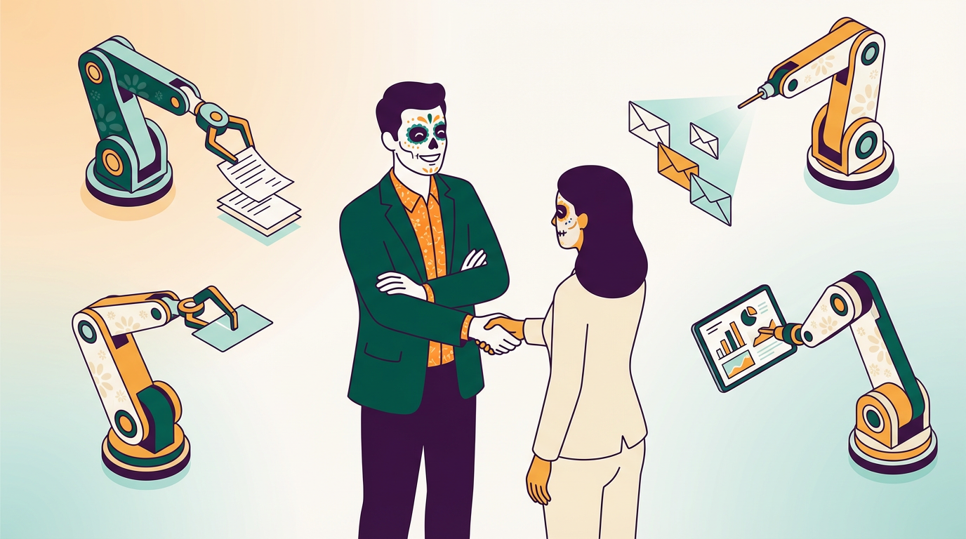 Sales process automation software concept showing automated workflows freeing up sales teams