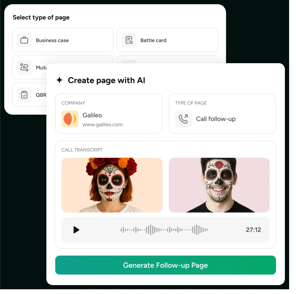 Personalized Client Page