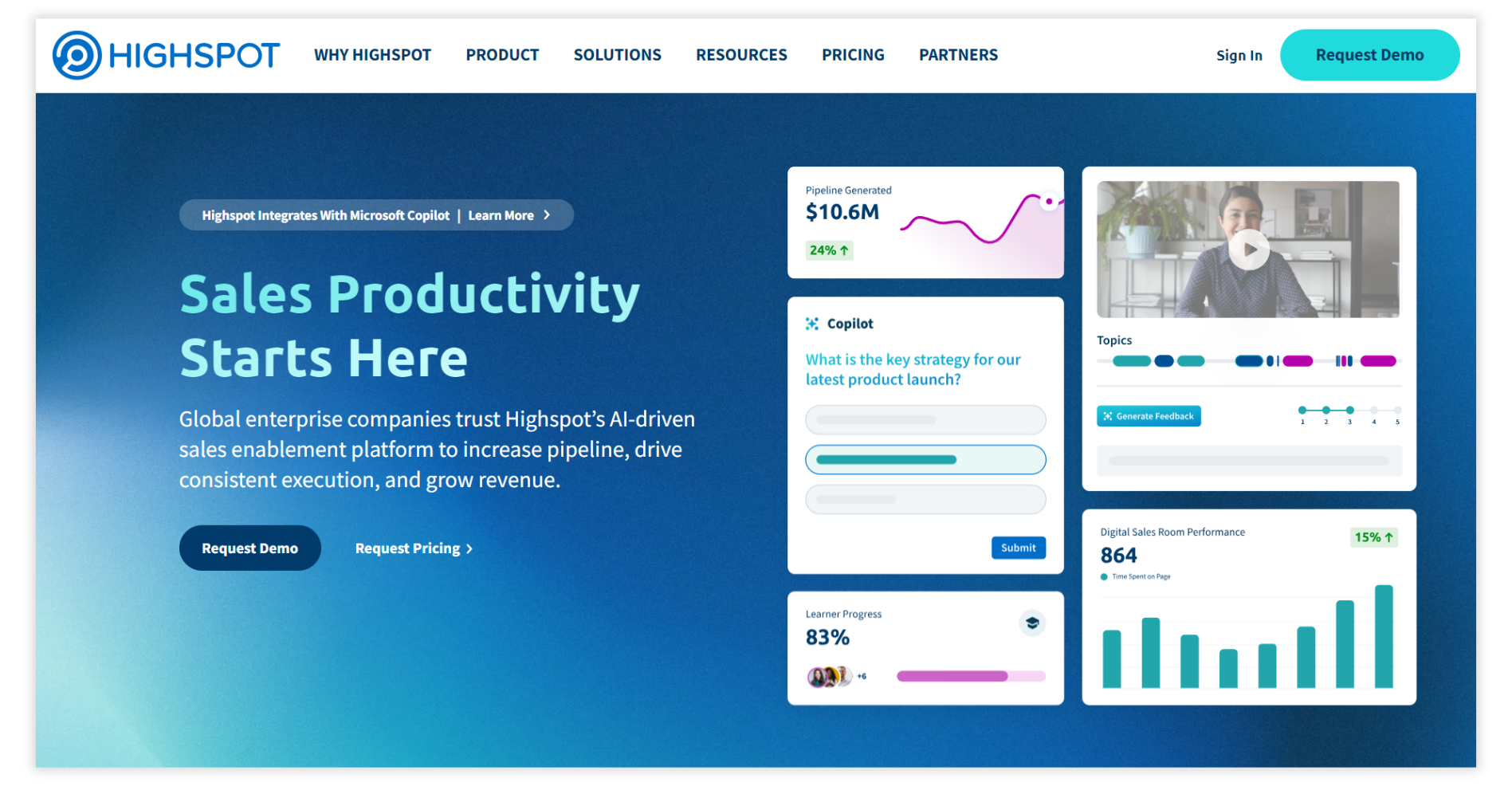 Highspot enterprise sales enablement platform