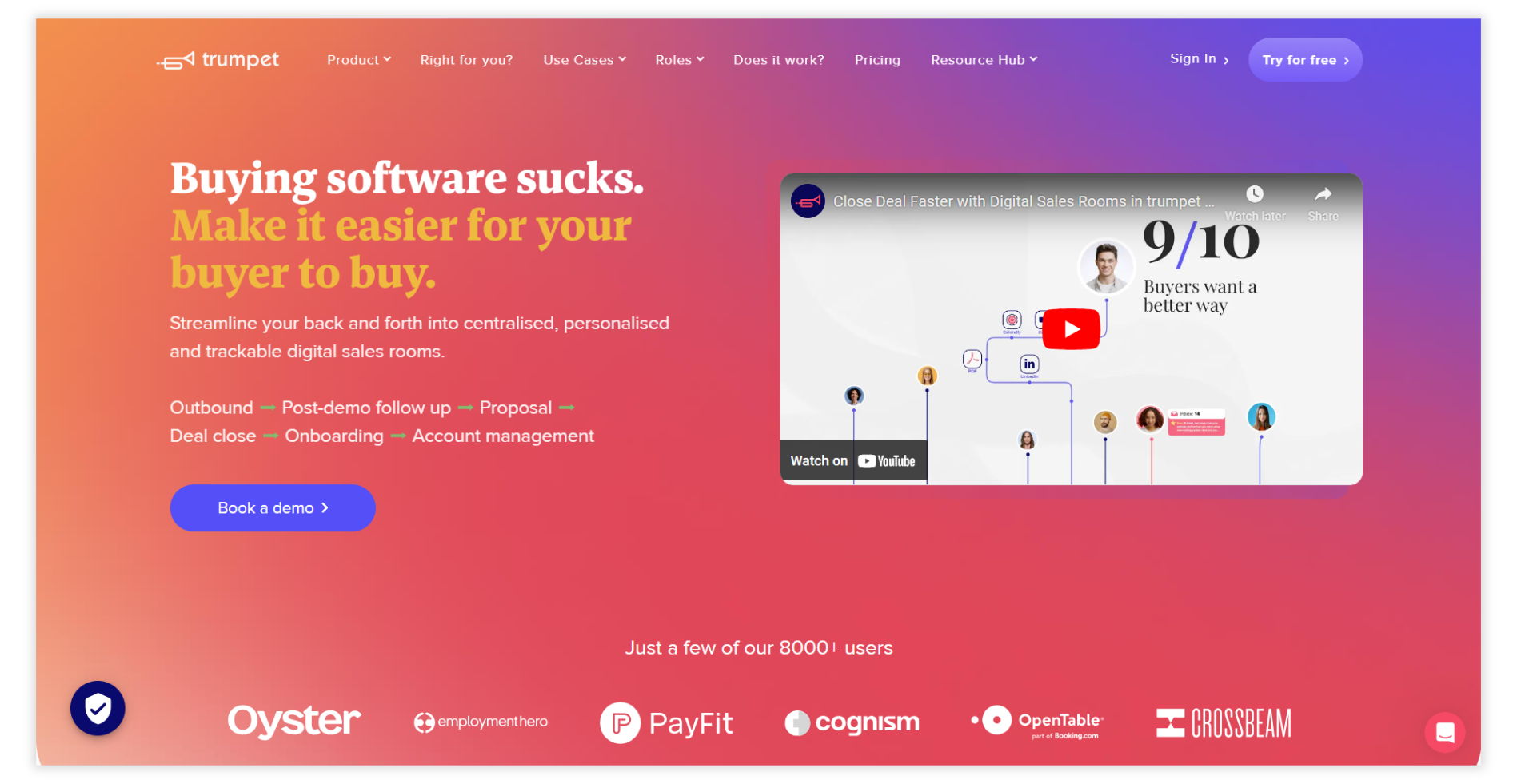 Trumpet enterprise sales platform